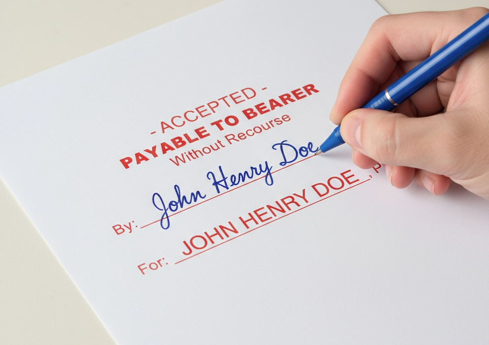 Payable to Bearer [STAMP]